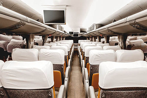 Reliable charter buses seats